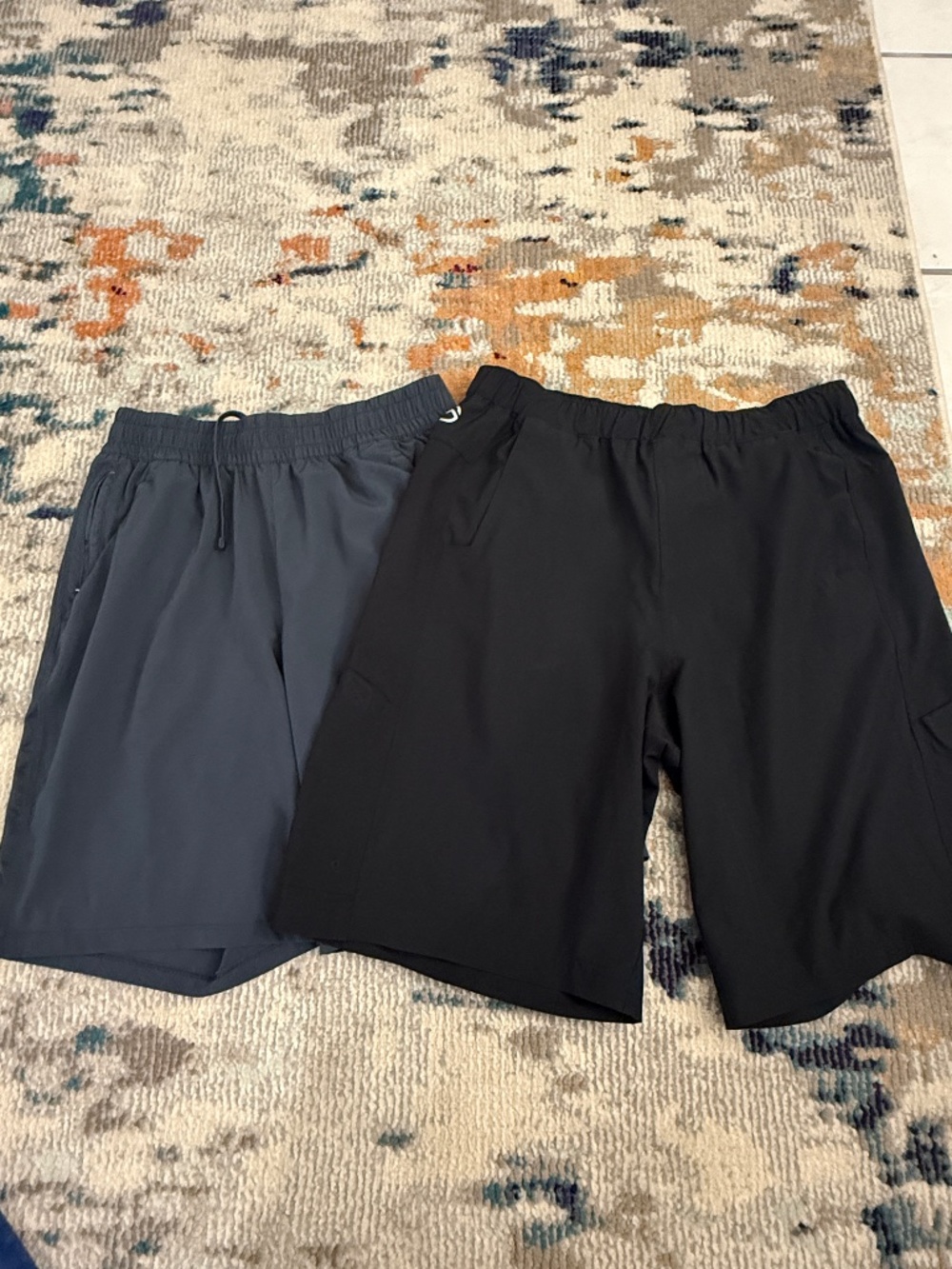 Lot of 2 mens size small athletic summer sports shorts fish gear gym athletic